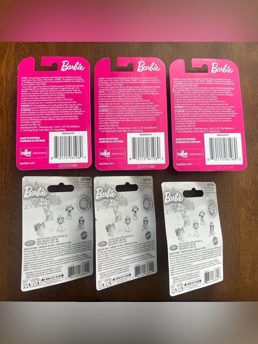 Barbie set dolls